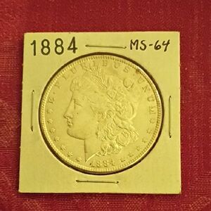 1884 Morgan Silver Dollar - Deep Strike Cameo w/ natural petina start